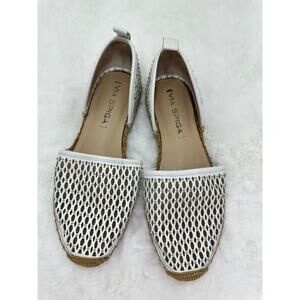 Via‎ Spiga White Studded Slip On Sandals Size 5.5 M